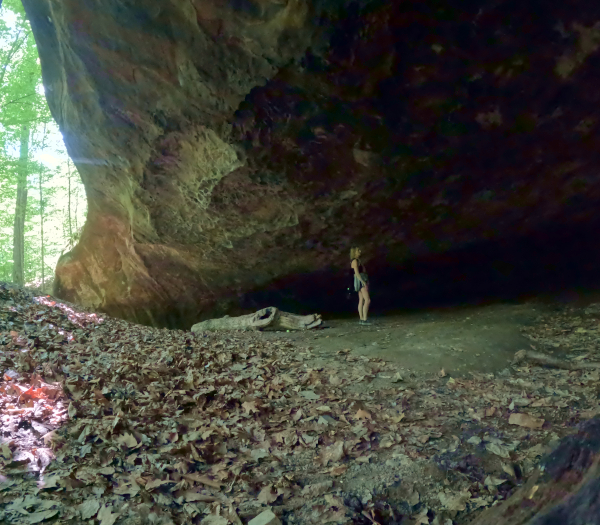 Tinker's Cave at Wayne National Forest.