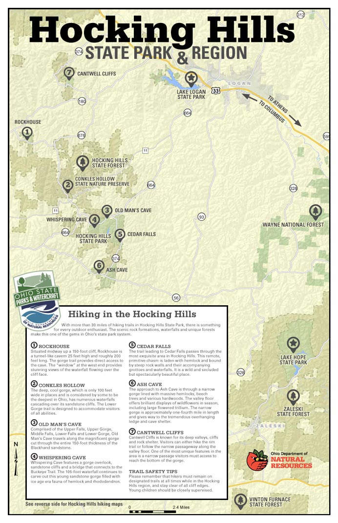 Hocking Hills Regional Trail Map